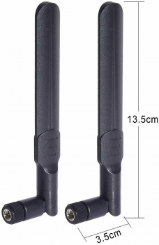 2x 8dBi 2.4/5.8GHz Dual Band WiFi Antenna SMA Male for Wireless Router Vedio Security IP Camera