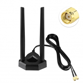 Eightwood Dual Band WiFi Antenna 2.4GHz 5GHz RP-SMA WiFi Antenna for PCI PCIe WiFi Wireless Network Router