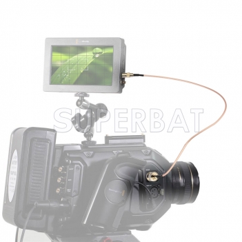 75Ohm DIN 1.0/2.3 Male to BNC Male 30CM RG179 HD-SDI Camera Cable for Blackmagic BMCC/BMPCC Video Assist