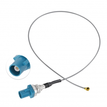 IPX / u.fl to Fakra Plug "Z" Bulkhead with O-ring Pigtail,50 Ohm, Cable 1.13mm AUTOMOTIVE ANTENNA Coaxial CABLE