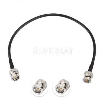 Superbat 1FT 75Ohm BNC Male to BNC Male Belden 4855R SDI Cable 12G SDI for for Surveillance Camera System