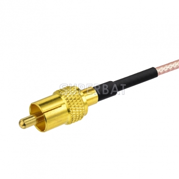 RCA Straight Plug to RCA Straight Plug RG179 100cm