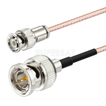 Mini-BNC Straight Plug to BNC-75 Straight Plug RG179 60cm
