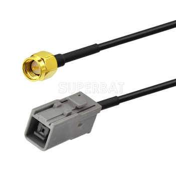 SMA Straight Plug to GT5-1S Straight Jack RG174 15cm