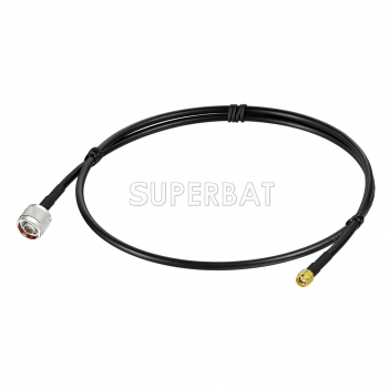 N Straight Plug to RP-SMA Straight Plug KSR195 100cm