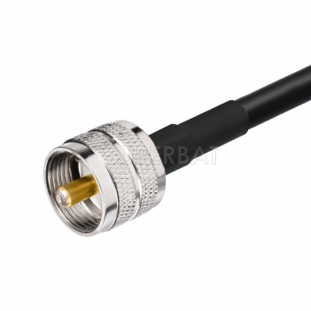 N Straight Plug to UHF Straight Plug RG58 50cm