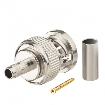 Superbat BNC Male Crimp 75 Ohm SDI Connector for Mini RG59 Belden Riser 1855A 6G-SDI 4K UHD HD Video Camera Coaxial Cable