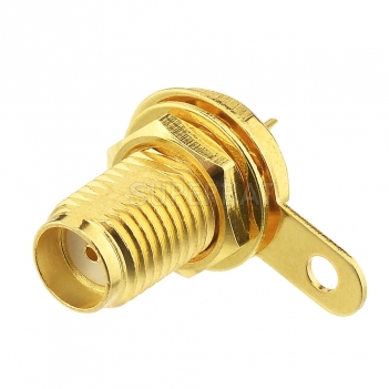 SMA Female Socket Jack Panel Mount with Nut Bulkhead Handle Straight Solder RF Connector