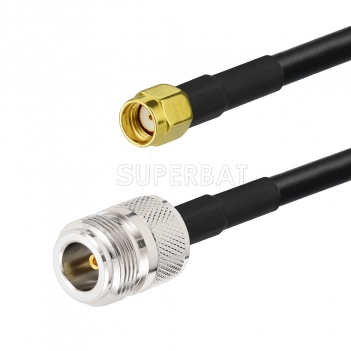 N Straight Jack to RP-SMA Straight Plug KSR195 100cm
