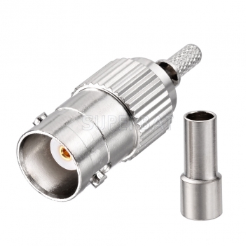 Bnc Jack Female straight crimp type for RG316/bnc micro coaxial connector