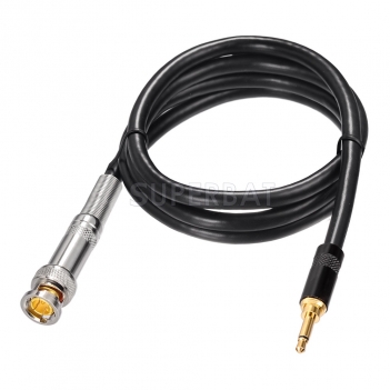 BNC Male Plug to 3.5mm Male Plug Coaxial Power Audio Cable