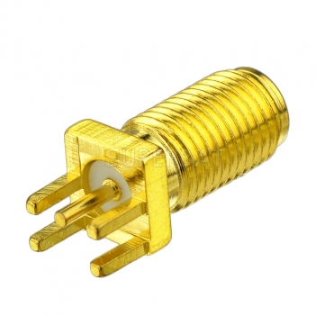 RP SMA Jack Male Straight Connector for 0.062 inch End Launch PCB