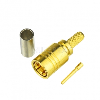 Superbat Antenna Connector SMB Female Plug Crimp Coaxial Connector for RG174 RG316 Cable XM Sirius