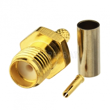 Superbat SMA female Jack crimp connector for RG174 RG316 LMR100 coax cable