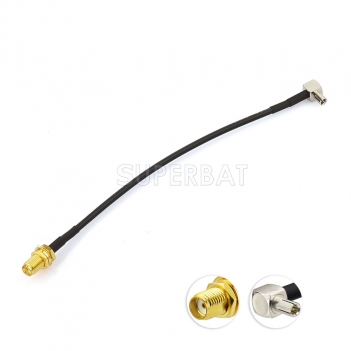 External Antenna Adapter Cable Pigtail SMA Female Hole to TS9 Male highly flexible RG174 coax for USB Modems & MiFi Hotspots