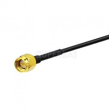 SMA Straight Plug to GT5-1S Straight Jack RG174 15cm
