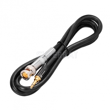 BNC plug to 3.5mm male Coaxial Power Audio Cable 1M