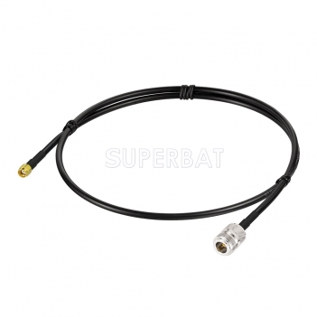 N Straight Jack to RP-SMA Straight Plug KSR195 100cm