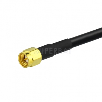SMA Right Angle Plug to SMA Straight Plug KSR195 80cm