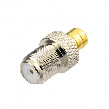 F Jack Female to SMB Plug Male Adapter Straight