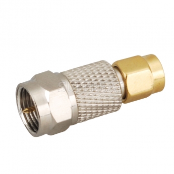 F Plug Male to SMA Plug Male Adapter Straight