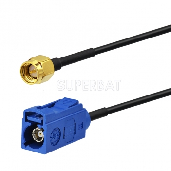 RG174 GPS antenna Extension cable Fakra C jack to SMA male plug pigtail cable for Auto GPS