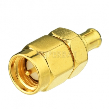 MCX Plug Male to SMA Plug Male Adapter Straight