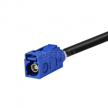 Fakra Signal Blue Straight Jack to SMA Straight Plug RG58 100cm