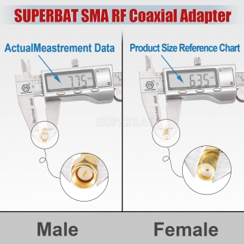 Superbat SMA adapter SMA Plug male to SMA Jack female RF Coax Adapter connector straight