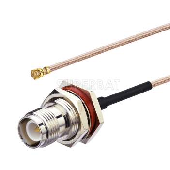 RG178 electrical pigtail RP TNC to U.FL IPEX electrical manufacturers cable jumper cable assembly