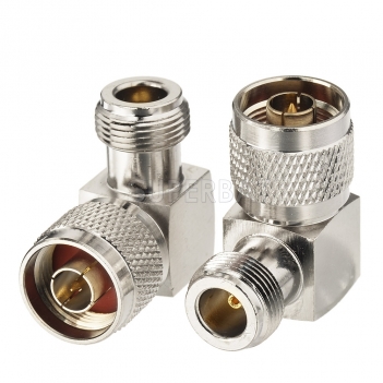 N Jack Female to N Plug Male Adapter Right Angle