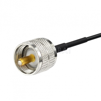 UHF Straight Plug to 3.5mm Straight Plug RG174 300cm