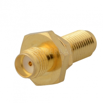 SMA Jack Female to SMA Jack Female Adapter Straight Bulkhead