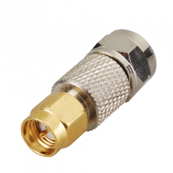 F Plug Male to SMA Plug Male Adapter Straight