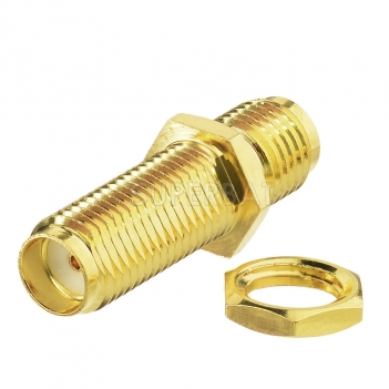 Superbat SMA Jack to SMA Jack female bulkhead straight RF Adapter connector goldplated