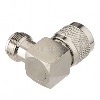 N Jack Female to N Plug Male Adapter Right Angle