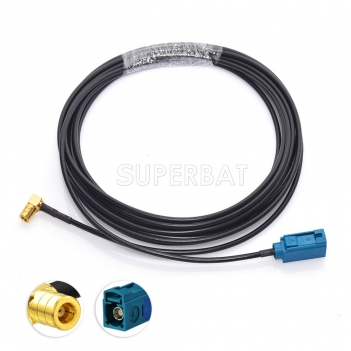 DAB/DAB+ Car radio aerial Fakra to SMB  adaptor cable for pure Highway
