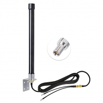 4G LTE Antenna 5dbi Fiberglass Aerial with SMA Female to Dual TS9 Male Cable Compatible with Vodafone O2 Three EE Huawei 4G LTE Router Gateway Modem Hotspot Wireless Router