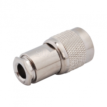 TNC Plug Male Connector Straight Clamp LMR-195