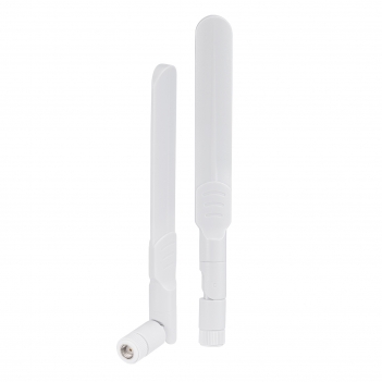 2x White Color WiFi Antenna Dual Band 2.4GHz/5GHz 8dBi with RP-SMA Male for Wireless Router or Card