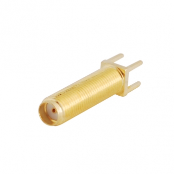 Customized SMA Jack Female Vertical PCB Connector Thread Length 22.5mm Toal Length 29.5mm