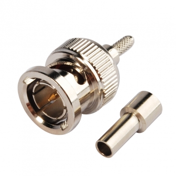 BNC Plug Male Connector Straight Crimp RG179