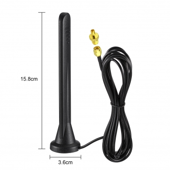 4G LTE Antenna Aerial 5dBi SMA TS9 External Omni-directional Network Antenna with Magnetic Base for 4G LTE Router CPE Broadband Wireless Router Gateway Modem MiFi Hotspot Router USB Modem