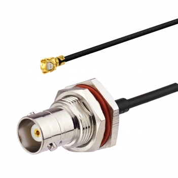 Factory Price BNC Female Bulkhead With O-ring Connector BNC To U.Fl Adapter RF 1.37MM Mini Coaxial Cable