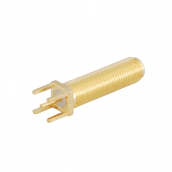 Customized SMA Jack Female Vertical PCB Connector Thread Length 22.5mm Toal Length 29.5mm