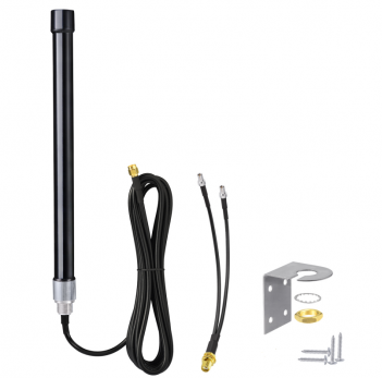 4G LTE Antenna 5dbi Fiberglass Aerial with SMA Female to Dual TS9 Male Cable Compatible with Vodafone O2 Three EE Huawei 4G LTE Router Gateway Modem Hotspot Wireless Router