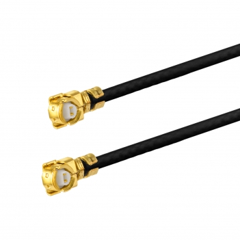 U.FL Right Angle Jack to U.FL Right Angle Jack Cable Using 1.37mm Coax, RoHS