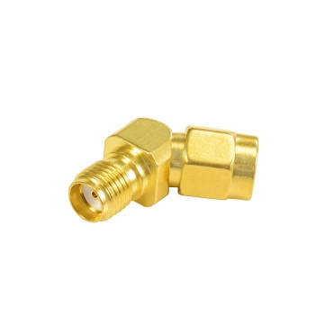 Superbat SMA Male Plug Reverse Polarity RA to RP SMA female Jack right angle RF Coax Adapter Connector