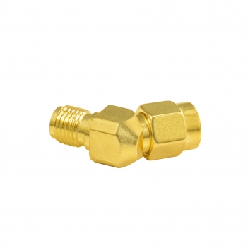 Superbat SMA Male Plug RA to RP SMA female Jack Reverse Polarity right angle RF Coax Adapter Connector