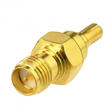 Goldplated CRC9 Plug Male to RP SMA Jack Male Straight 4G LTE Modem Antenna Adapter Connector